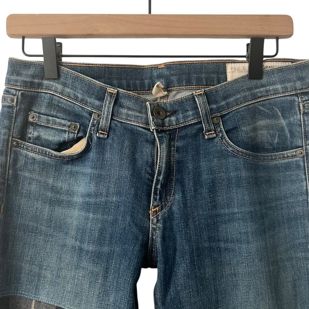 Rag & Bone Dre Low Rise
Patchwork In Champs Workshop Jeans Size 26 - Picture 6 of 13